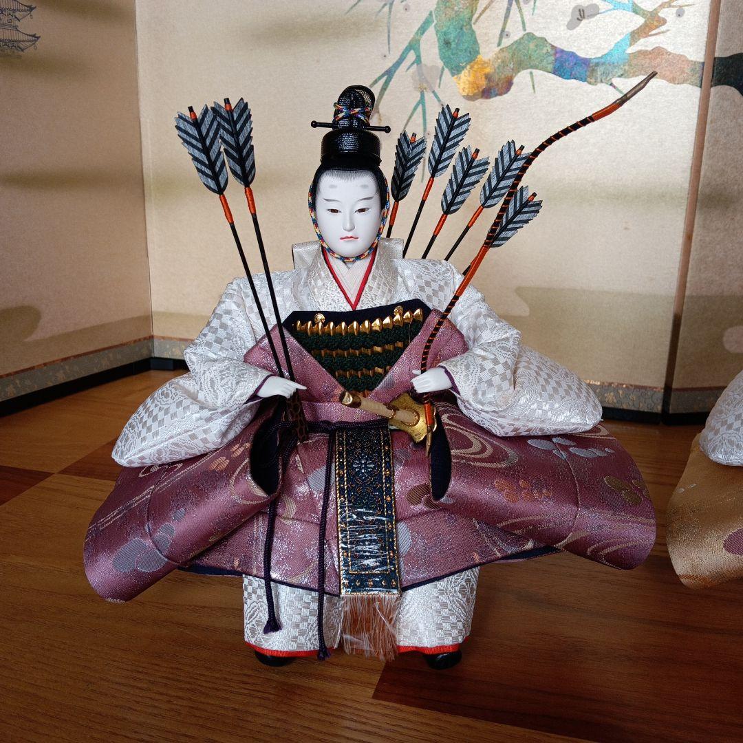 京雛人形☆右大臣・左大臣☆　隨身　豪華京錦織☆最終ご案内☆