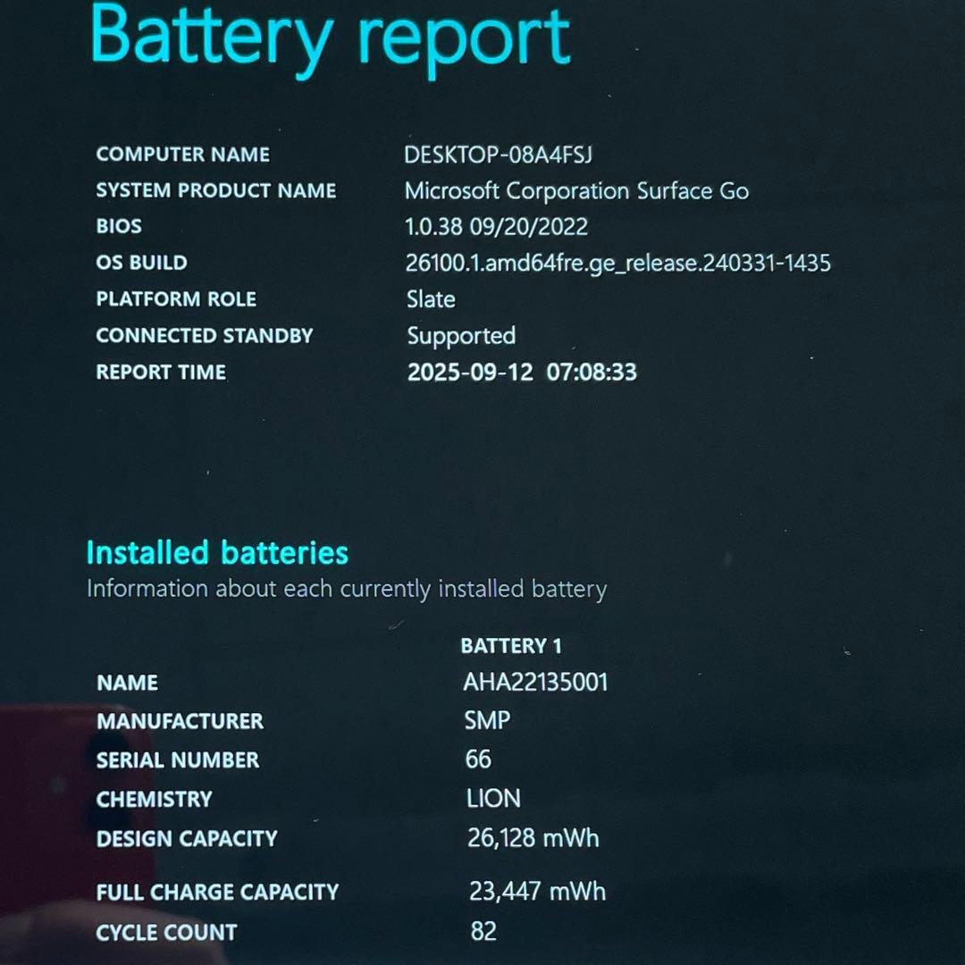 Microsoft Surface Go 64GB Model1824 美品#7