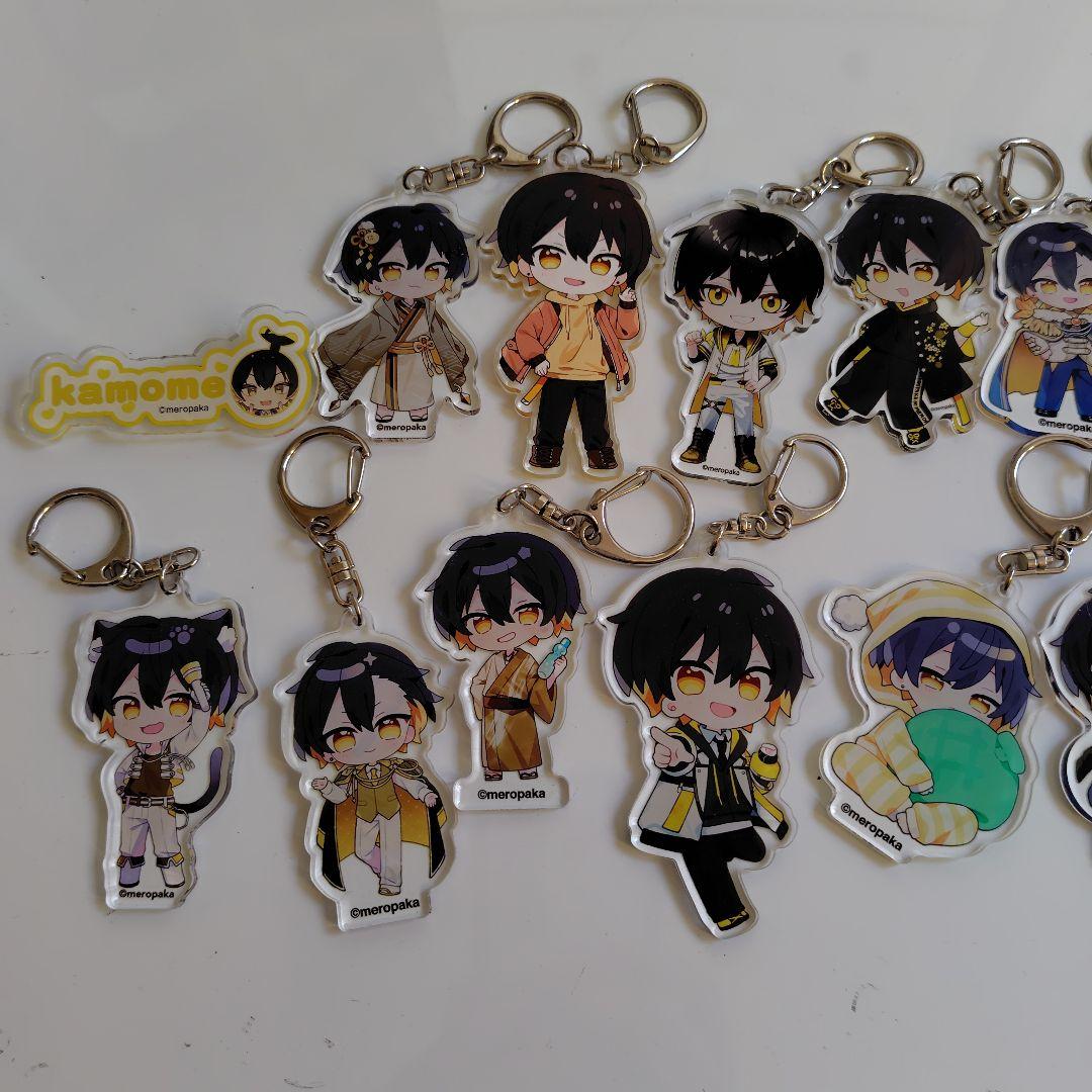 めろんぱーかー鴎/kamomeアクリルネームプレート、アクリルキーホルダー