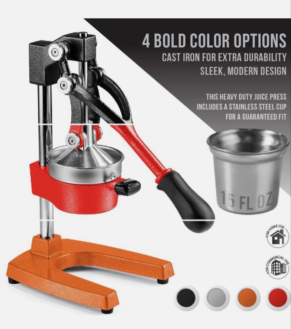 新品　Eurolux 鋳鉄　シトラスジューサー 特大 商用グレード