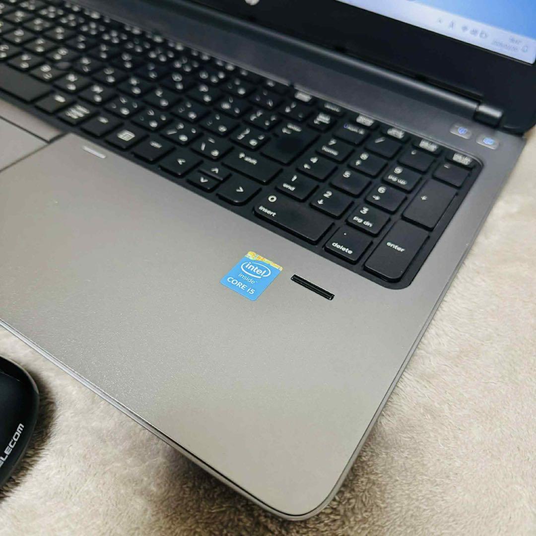 S262 HPノートパソコン i5メモリ8G高速 Windows11オフィス付き