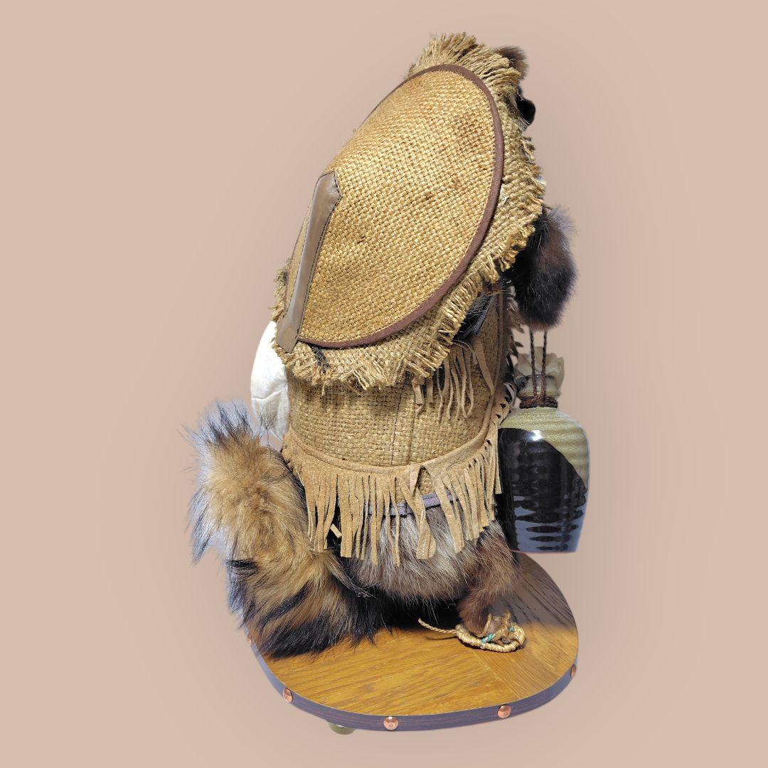 タヌキ たぬき 狸 剥製 置物 キャスター付き 商売繁盛 縁起物 気力精力アップ