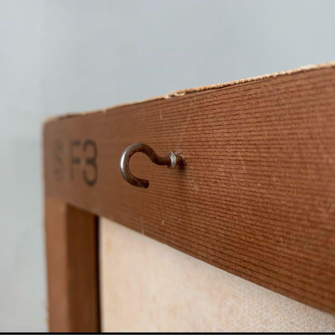 油彩画　印象派　木枠　キャンバス　フランス　パリ　ブロカント　女流画家　F3