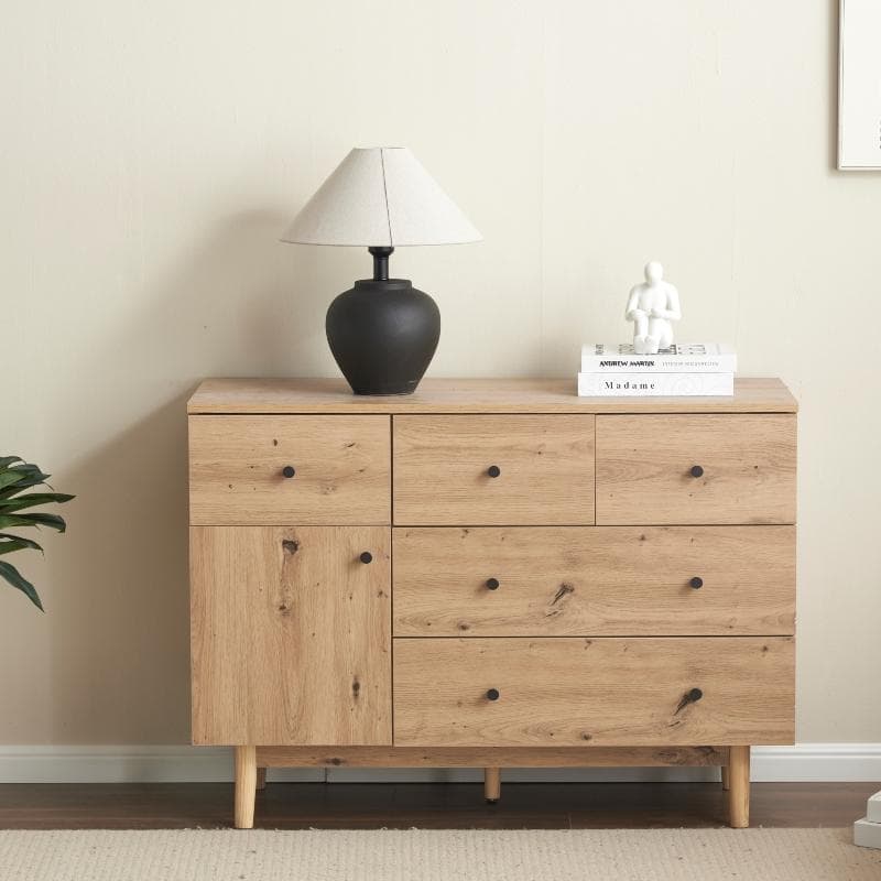 引き出し5杯 チェスト 収納棚 キャビネット サイドボード北欧 木目調 おしゃれ