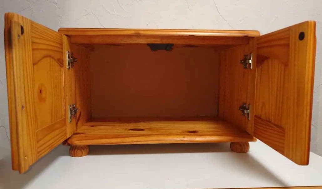 木製 2ドアキャビネット 棚 ボックスBOX テレビボード 台 アンティーク