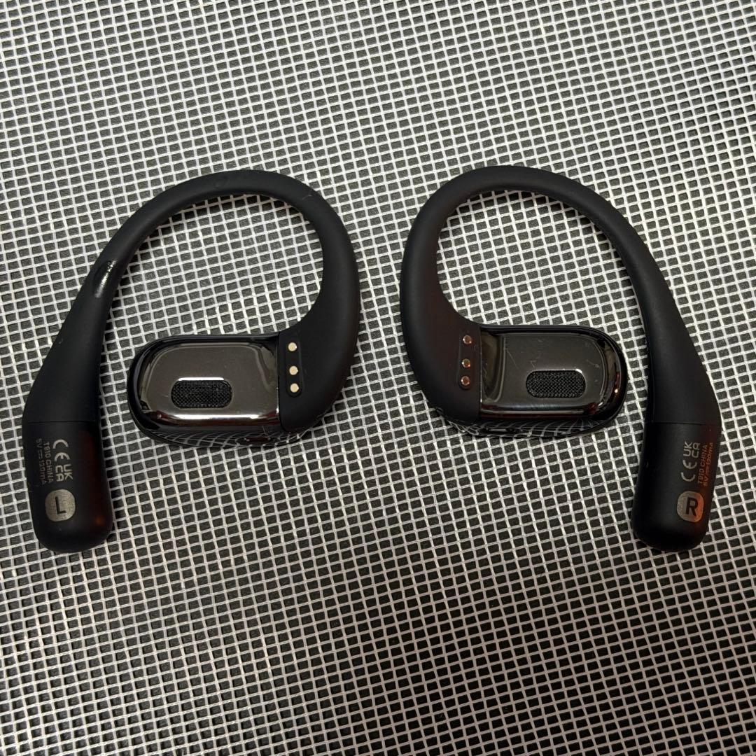 SHOKZ OPENFIT ワイヤレスイヤホン ブラック ケース付き　保証期間内