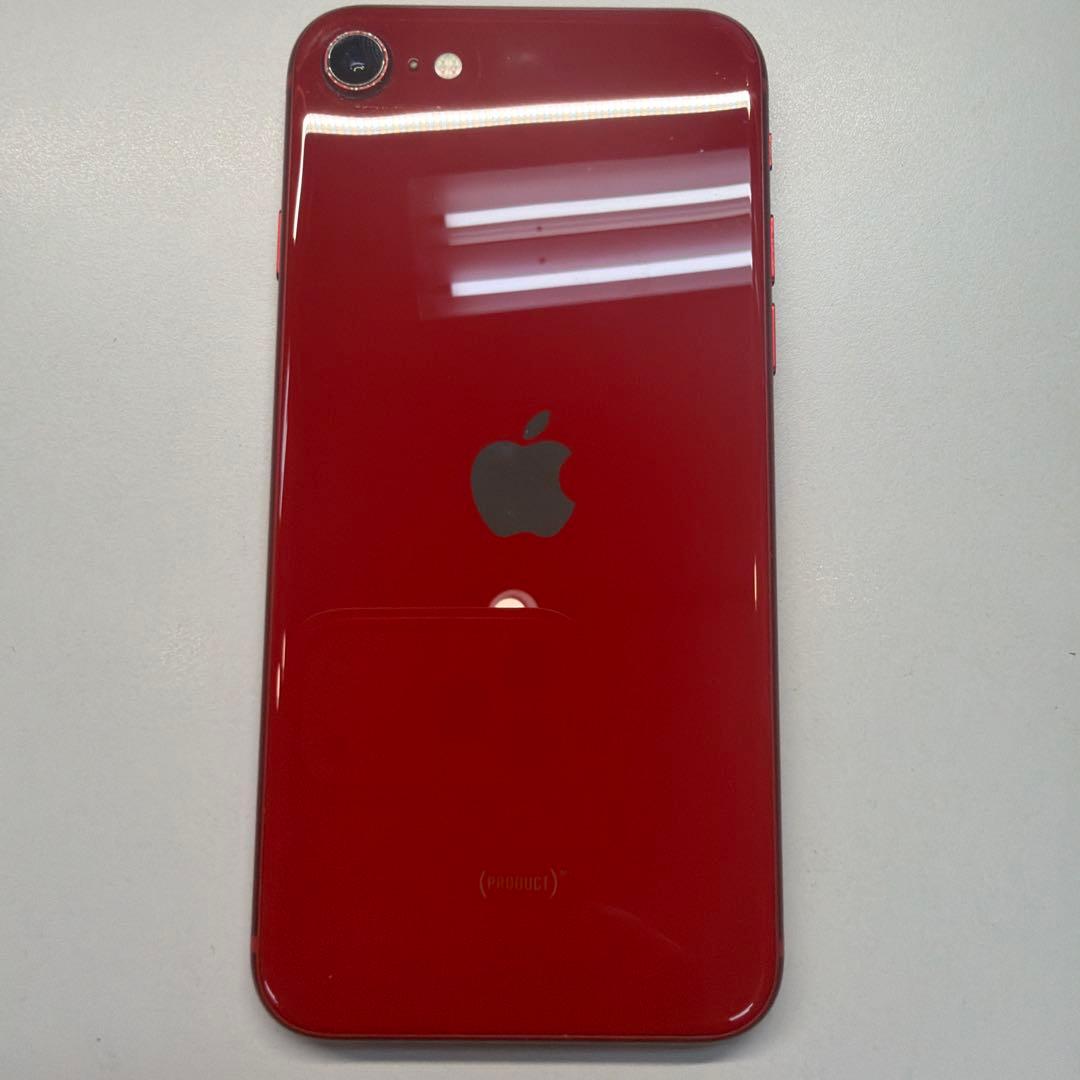 訳あり iPhone SE3 64GB レッド 84% マナーボタン潰れ設定不可