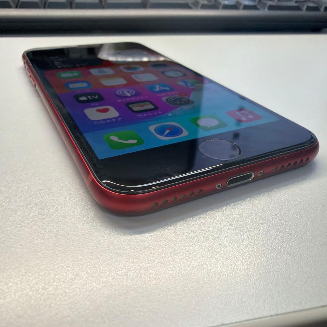 訳あり iPhone SE3 64GB レッド 84% マナーボタン潰れ設定不可
