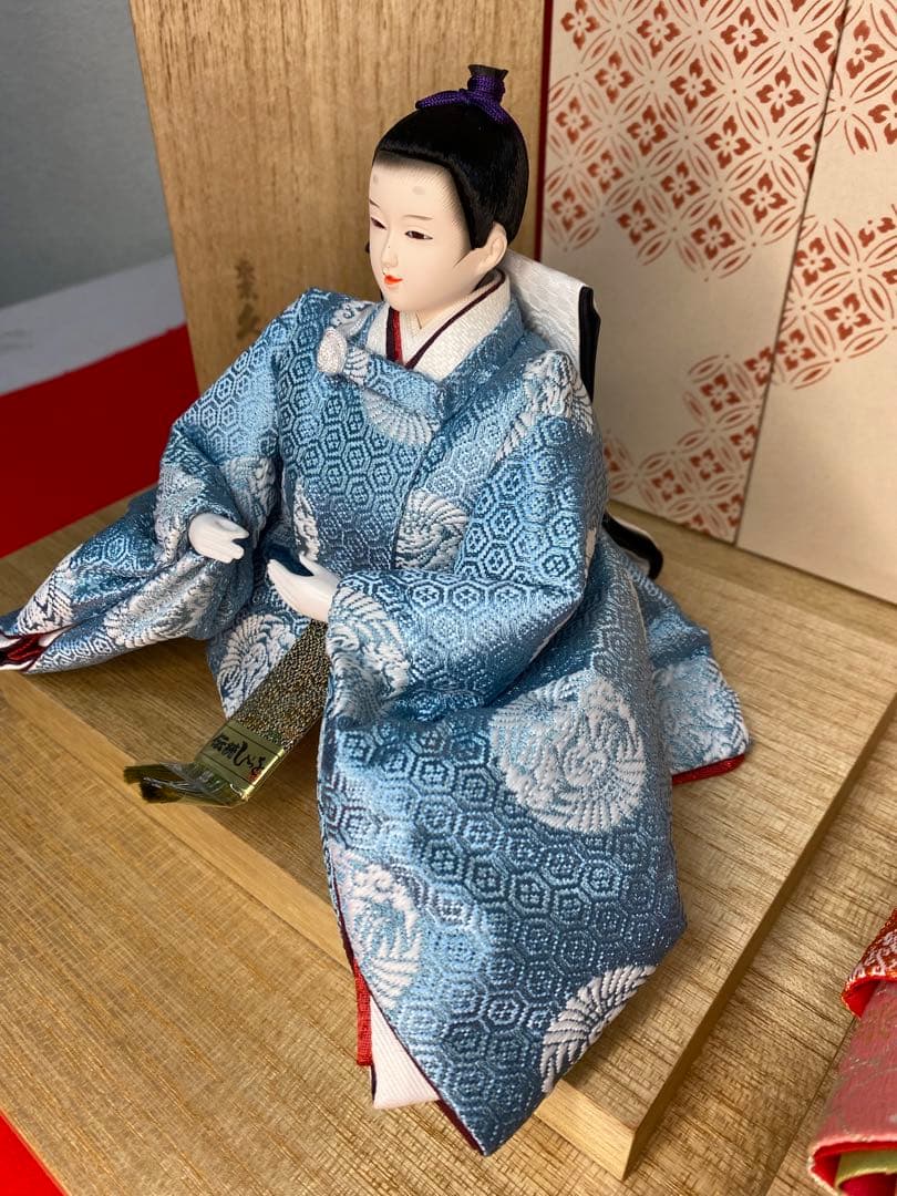 東京久月　雛人形　親王平飾り・間口約６０×奥行約３０×高さ約３６㎝