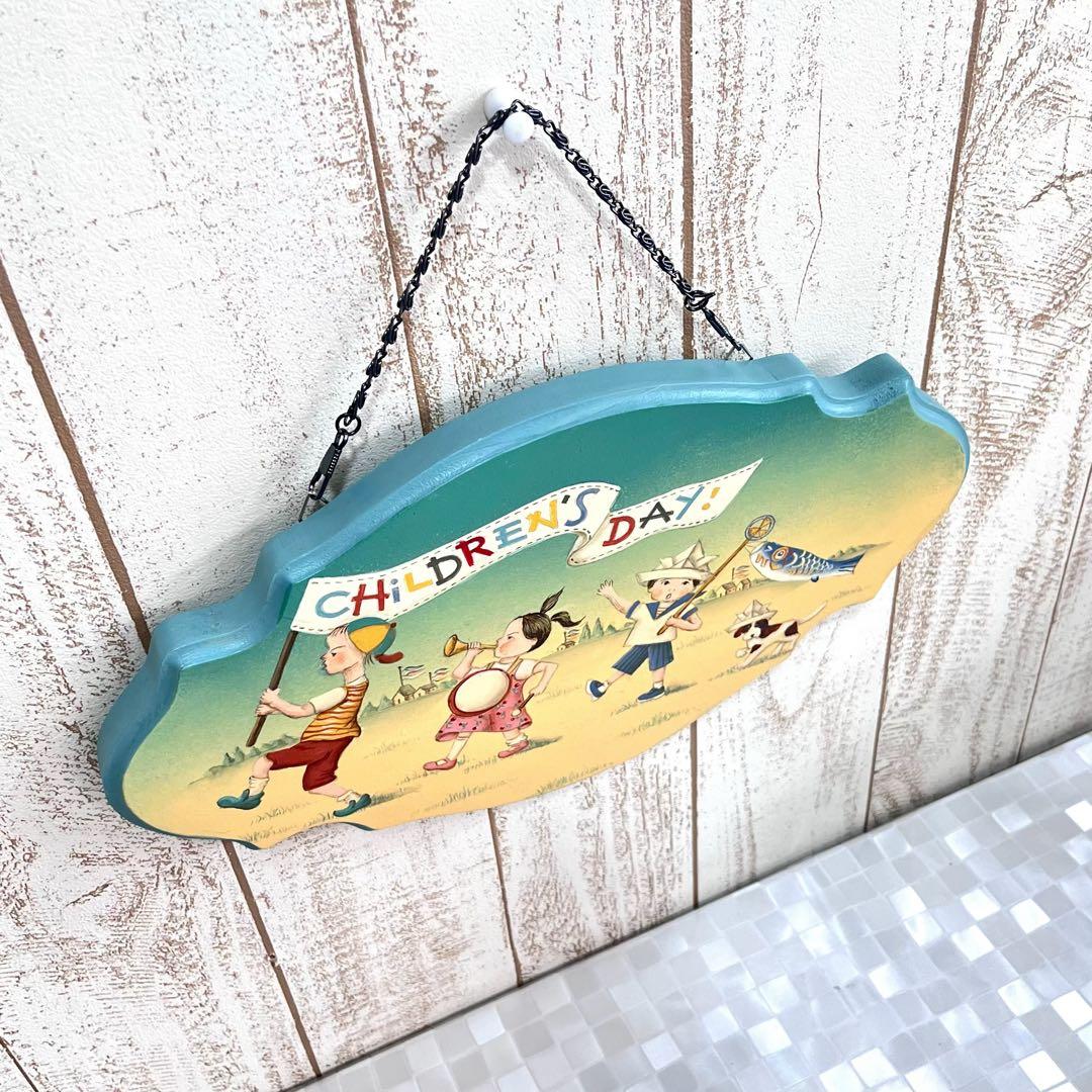 トールペイント＊元気な子供達(壁掛け絵)