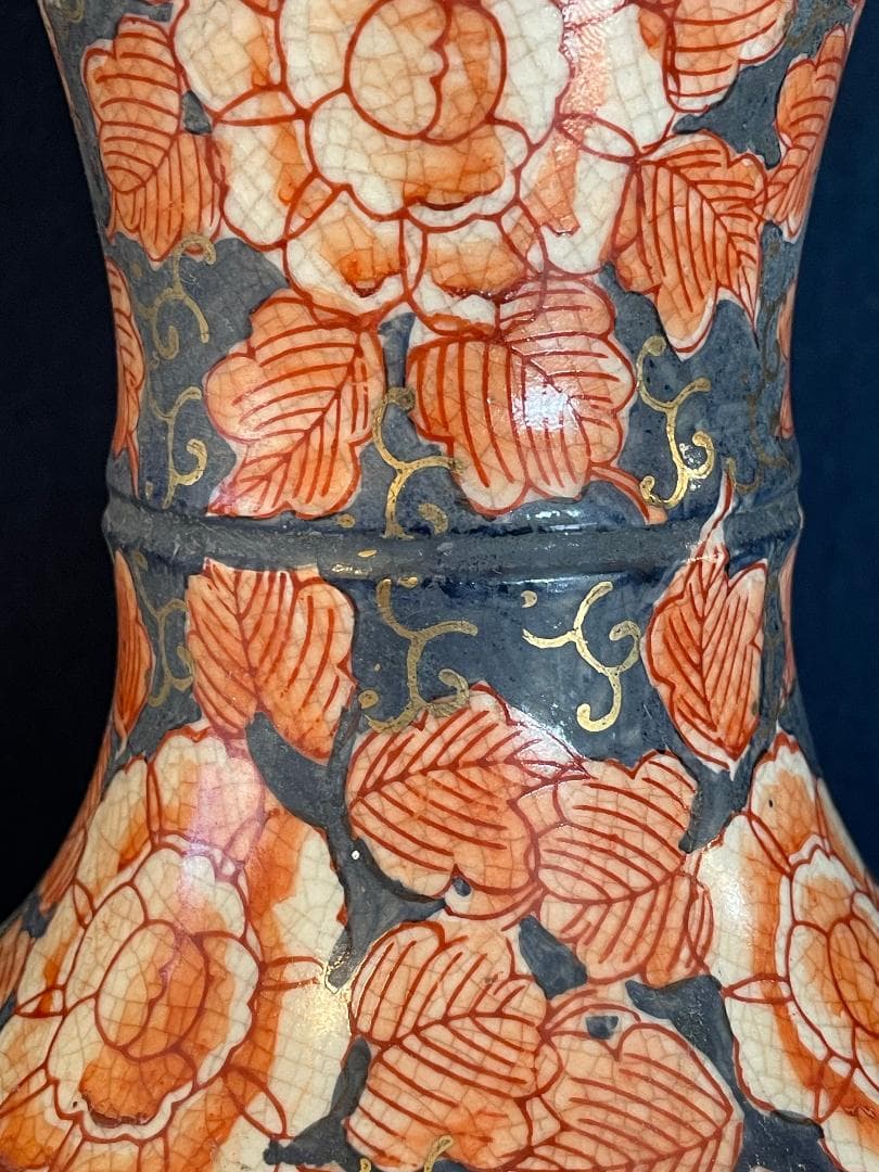 伊万里焼双龍耳大花瓶　高さ約61㎝