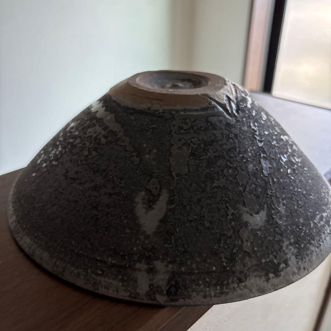 Rページです♡◻️作家 遠藤素子さん◻️ すり鉢形鉢 8寸 鉄釉◻️新品未使用