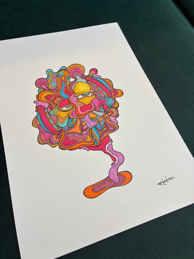 『FACE02』A4サイズ syoboオリジナル原画　コピック