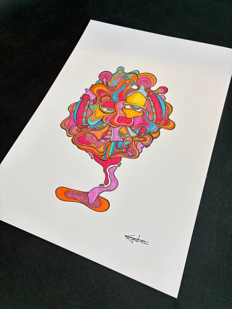 『FACE02』A4サイズ syoboオリジナル原画　コピック