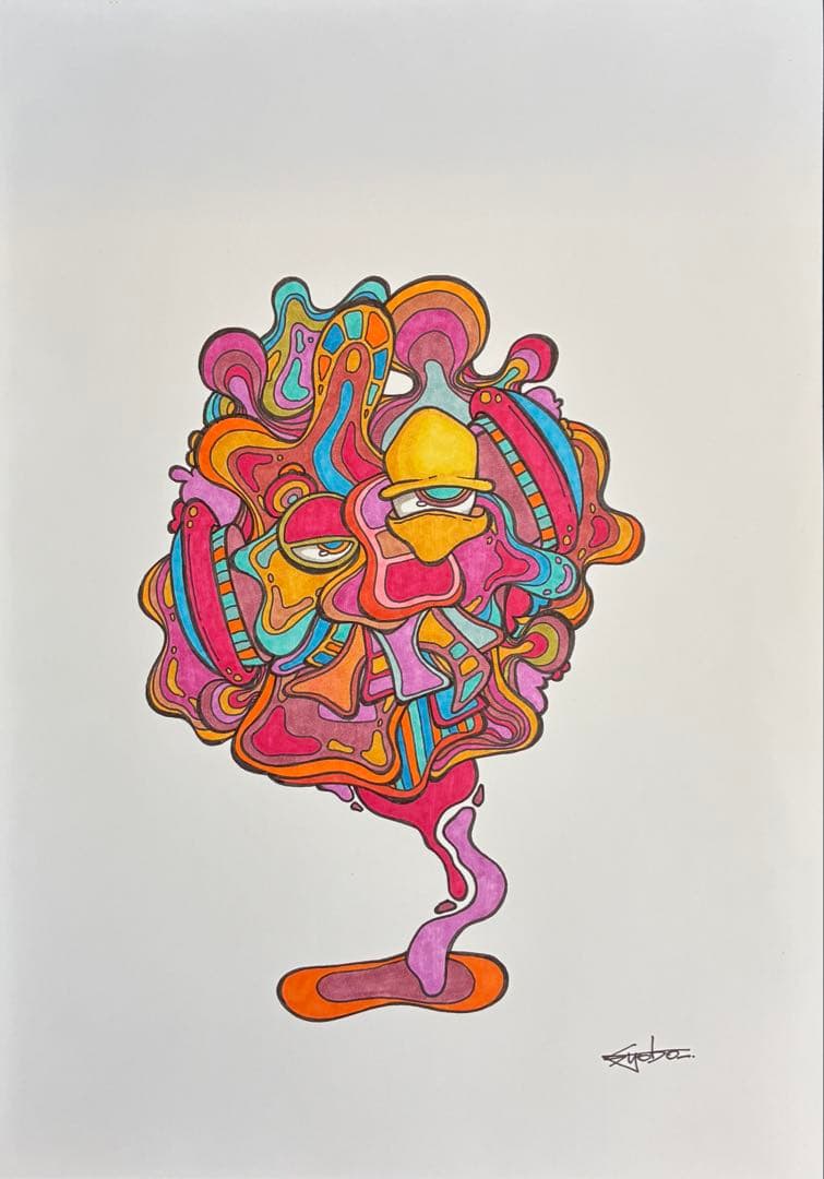 『FACE02』A4サイズ syoboオリジナル原画　コピック