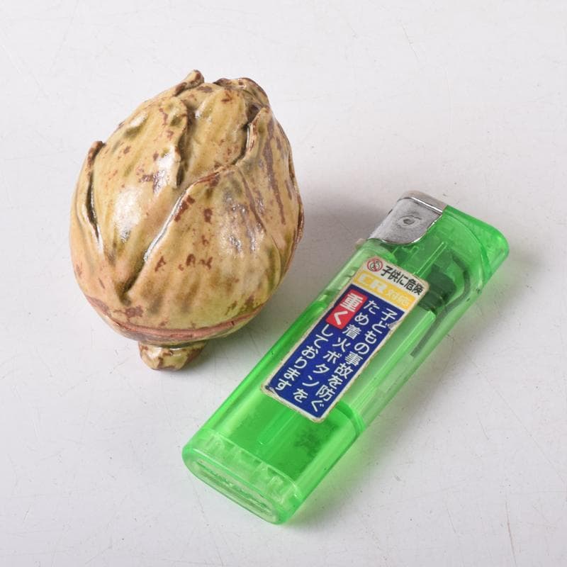 茶道具　松古窯　佐久間芳山作　蕾香合　共布共箱　7684