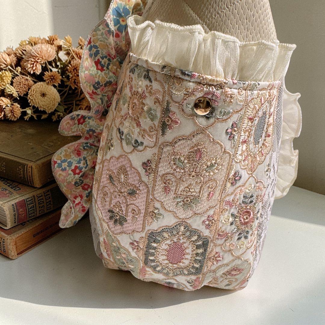さ*ら様 コヤンイサムチョン♡ジョリーフルール×インド刺繍ルミのトートバッグ！ポ