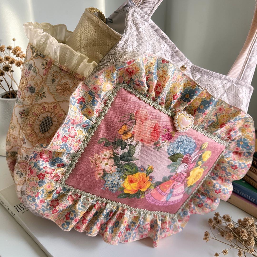 さ*ら様 コヤンイサムチョン♡ジョリーフルール×インド刺繍ルミのトートバッグ！ポ