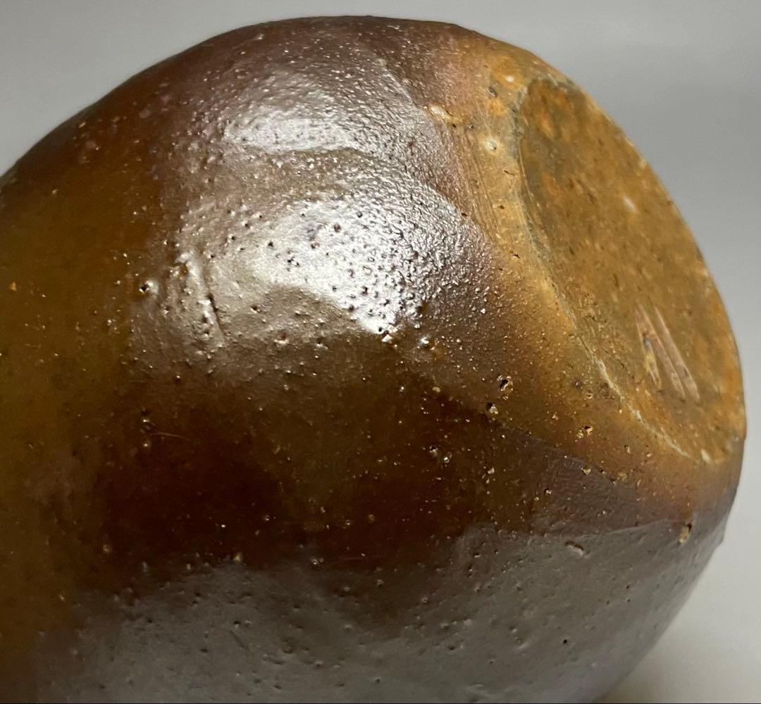 人間国宝　伊勢崎淳　備前徳利　備前焼　四方桟共箱　栞　m5719