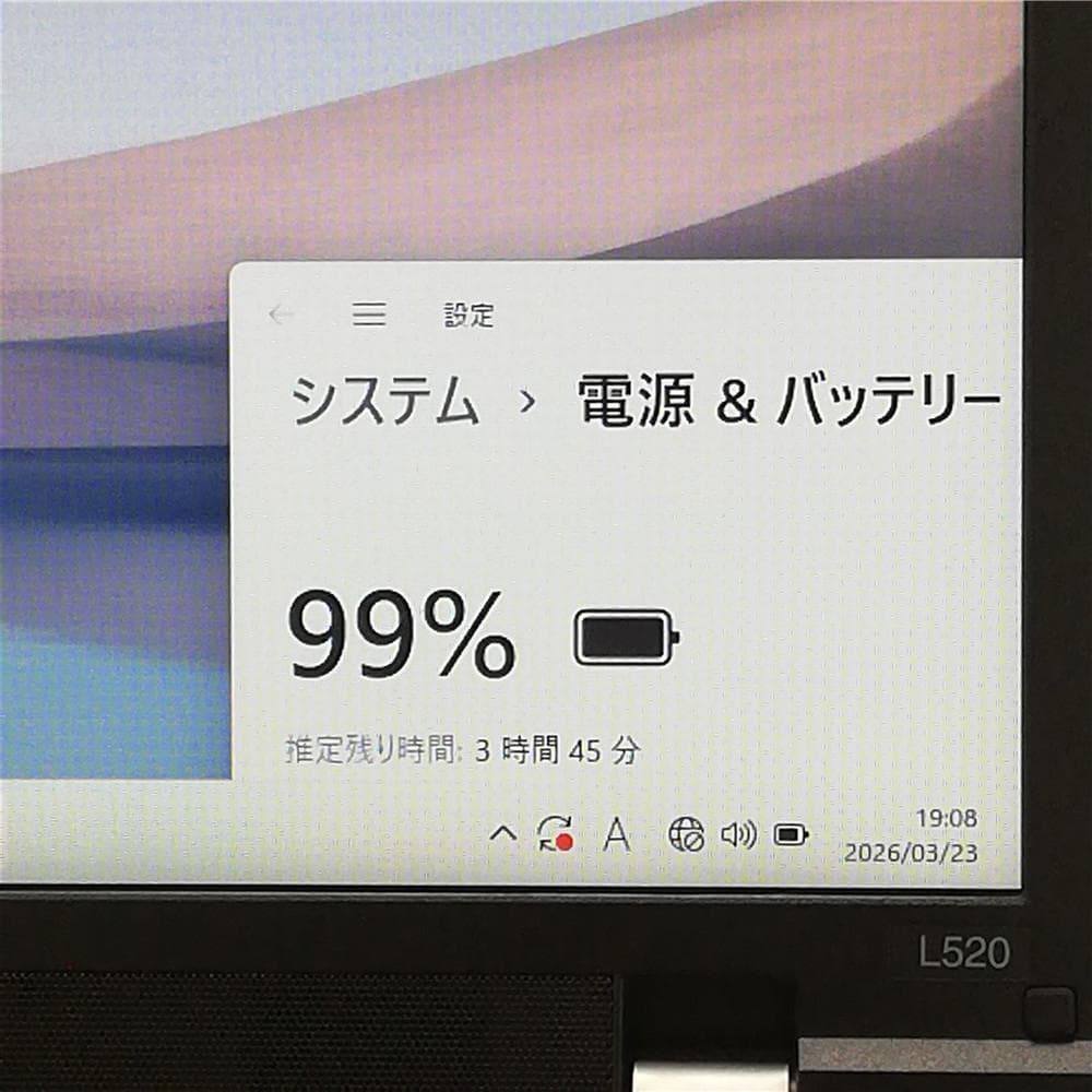 激安レノボ中古PC ThinkPad L520 DVD Win11 Office