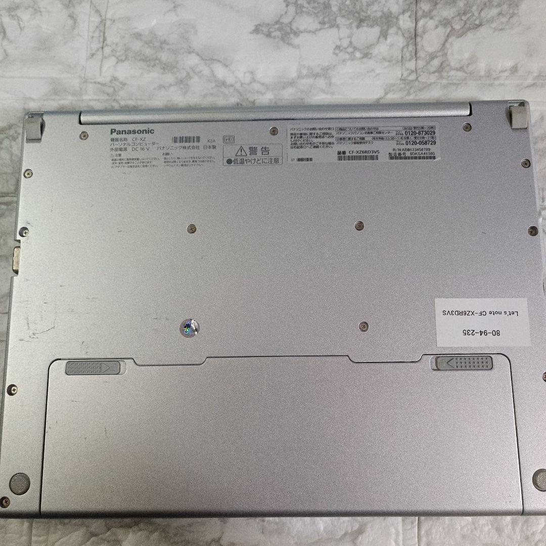 Panasonic Let's note CF-XZ6RD3VS 中古美品
