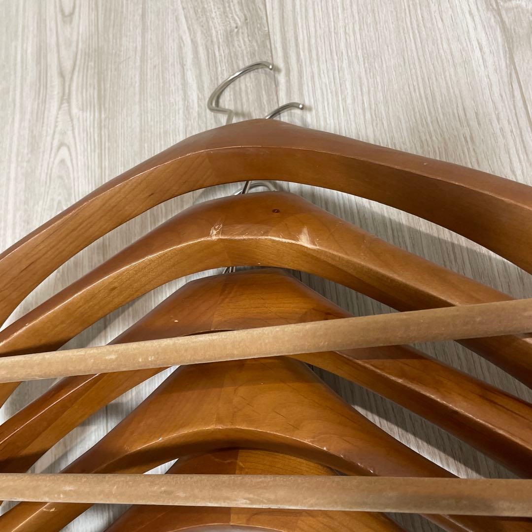 非売品　エルメスHERMES 木製スラックスハンガー5本セット