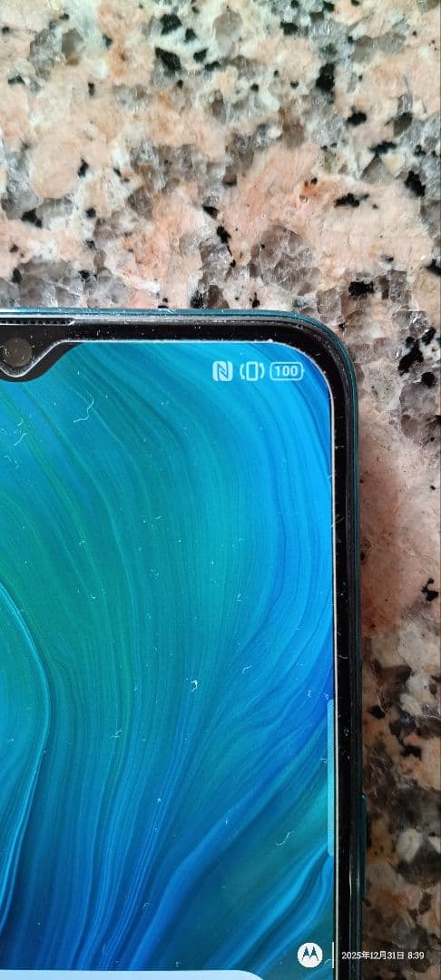 OPPO Reno A 128GB ブルー SIMフリー 100%バッテリー