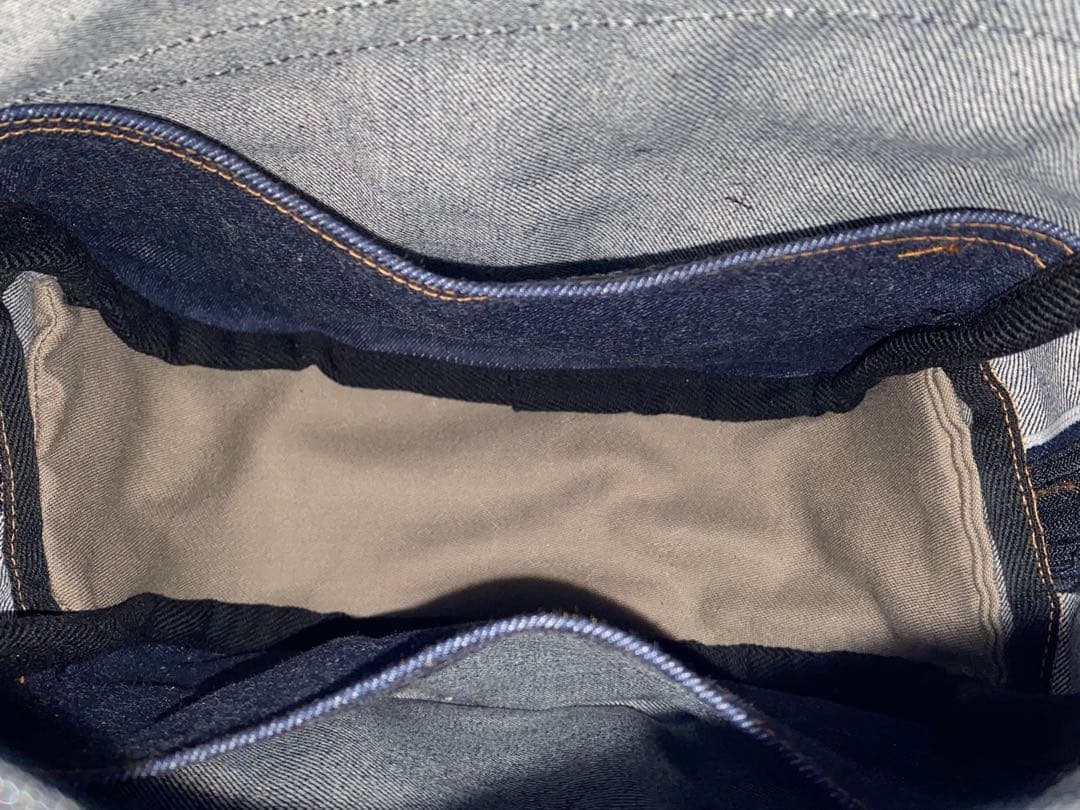 男女兼用☆岡山デニム☆リュック対応☆ワンショルダー☆ポーチ付き