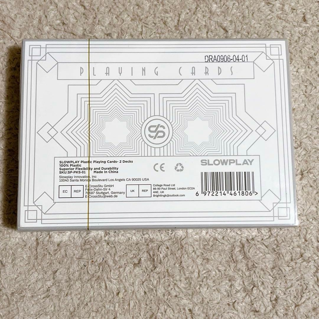 SLOWPLAYトランプ プラスチック100% ２デッキ ジャンボインデックス