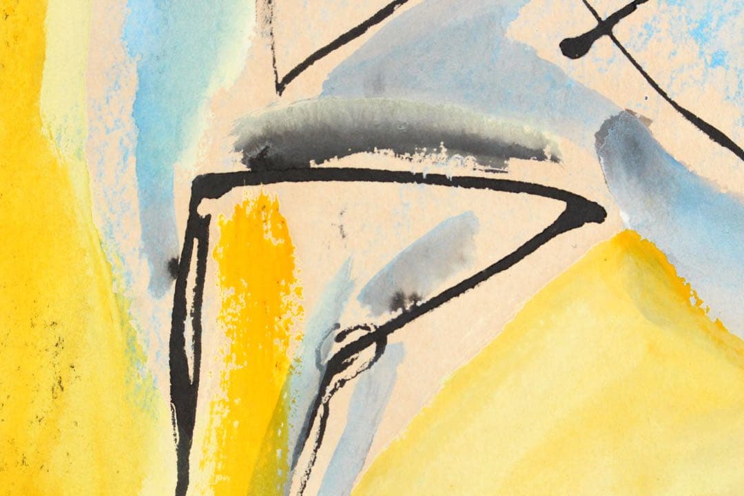 No4843額装　作者不詳　在銘　Y.Ishikawa ラクダと人物図　送料無料