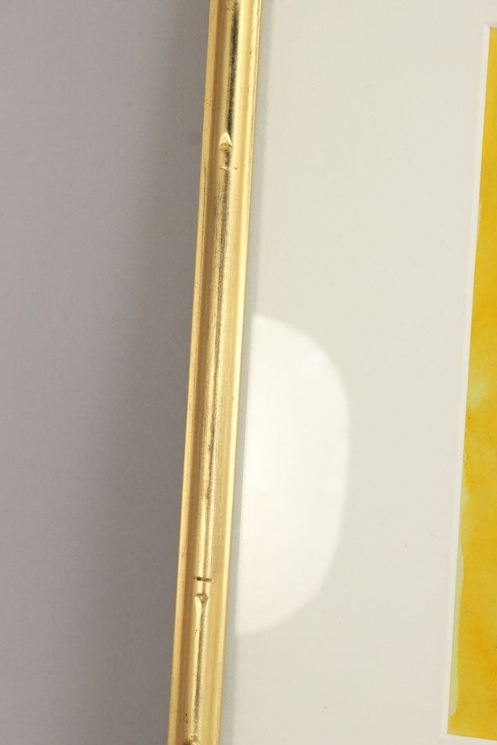 No4843額装　作者不詳　在銘　Y.Ishikawa ラクダと人物図　送料無料