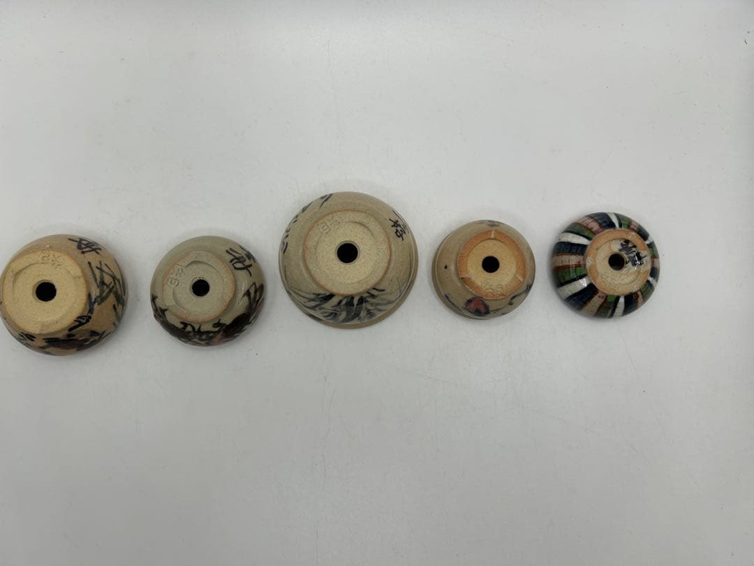 是好鉢の春季特売 1 手描き花模様の陶芸作品5個セット