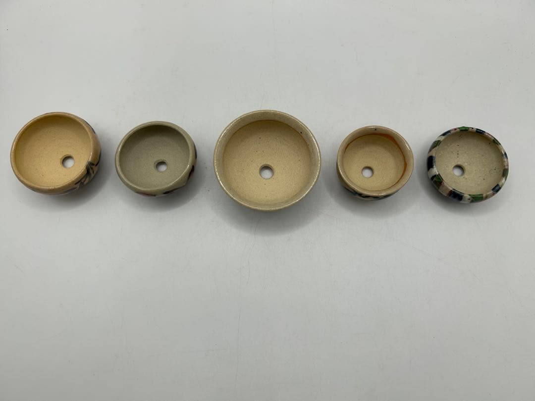 是好鉢の春季特売 1 手描き花模様の陶芸作品5個セット