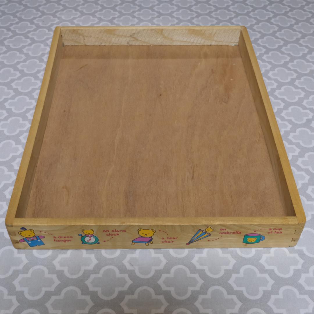 平成レトロ 1989年製 ハローキティ もじあそび 木製パズル 知育玩具