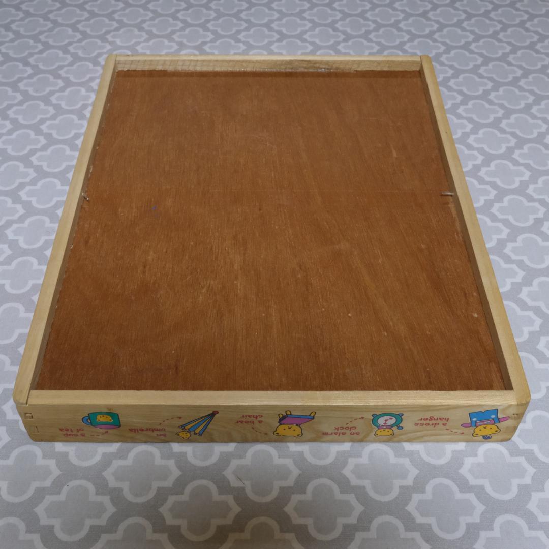 平成レトロ 1989年製 ハローキティ もじあそび 木製パズル 知育玩具