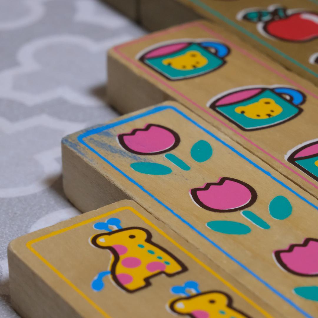 平成レトロ 1989年製 ハローキティ もじあそび 木製パズル 知育玩具