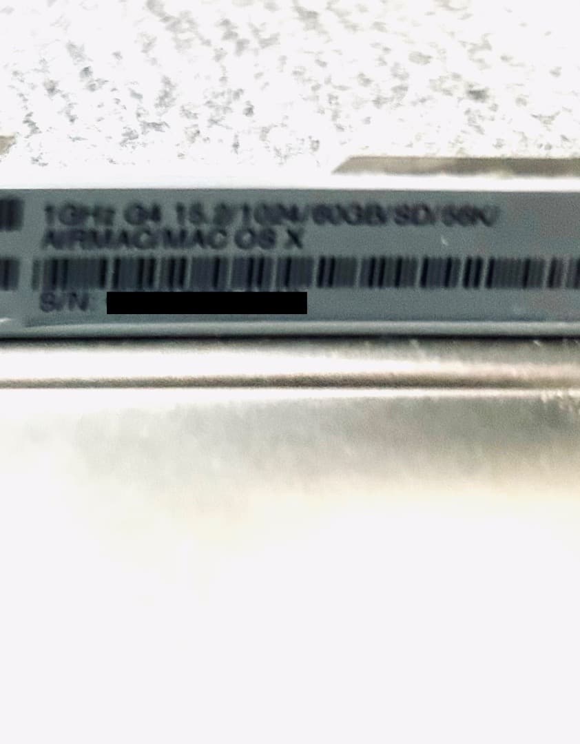 極上品 PowerBook G4 1Ghz 1Gb SD AirMac OS9