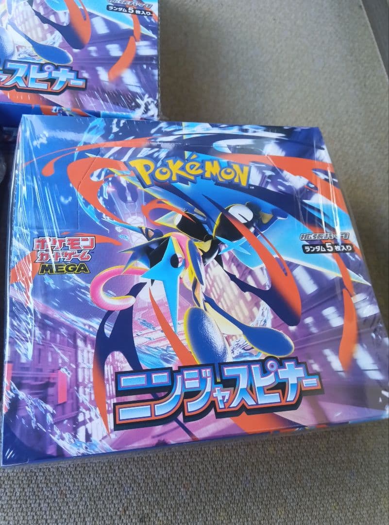 ポケモン ニンジャスピナー MEGA 2BOXシュリンク付美品