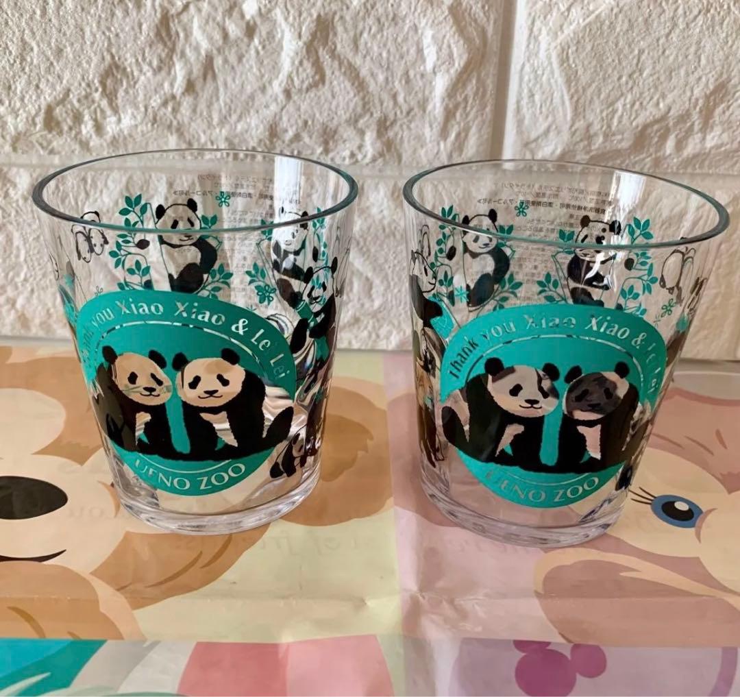 上野動物園 シャオシャオ レイレイ タンブラー 缶バッジ ポストカード