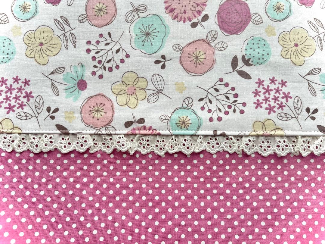 可愛い♡レッスンバッグ3点set　入園⭐︎入学　お祝い　【花柄　レース】