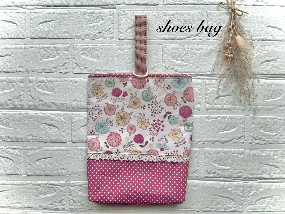 可愛い♡レッスンバッグ3点set　入園⭐︎入学　お祝い　【花柄　レース】