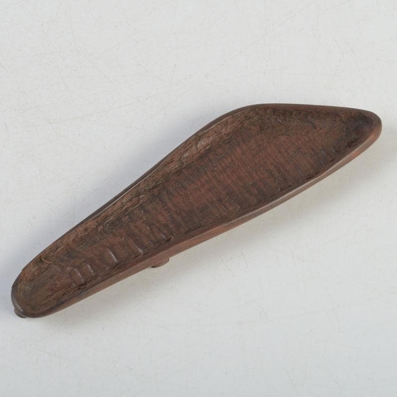 鑑賞石　天然石　置物　唐木台　時代箱付　D　9987