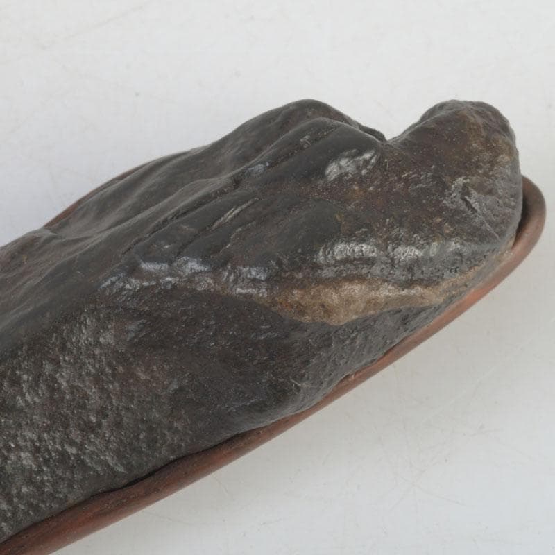 鑑賞石　天然石　置物　唐木台　時代箱付　D　9987