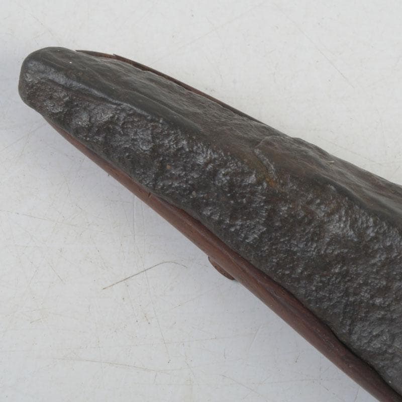 鑑賞石　天然石　置物　唐木台　時代箱付　D　9987