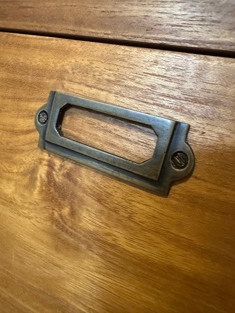 直接引き取り希望　チーク無垢材キャビネット　飾り棚　靴箱　北欧