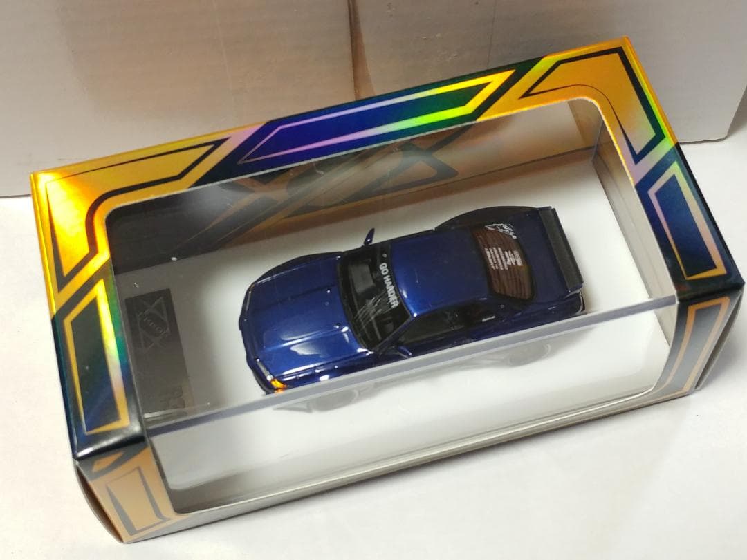 404 1/64 日産 スカイライン GT-R R32 パンデム ダークブルー