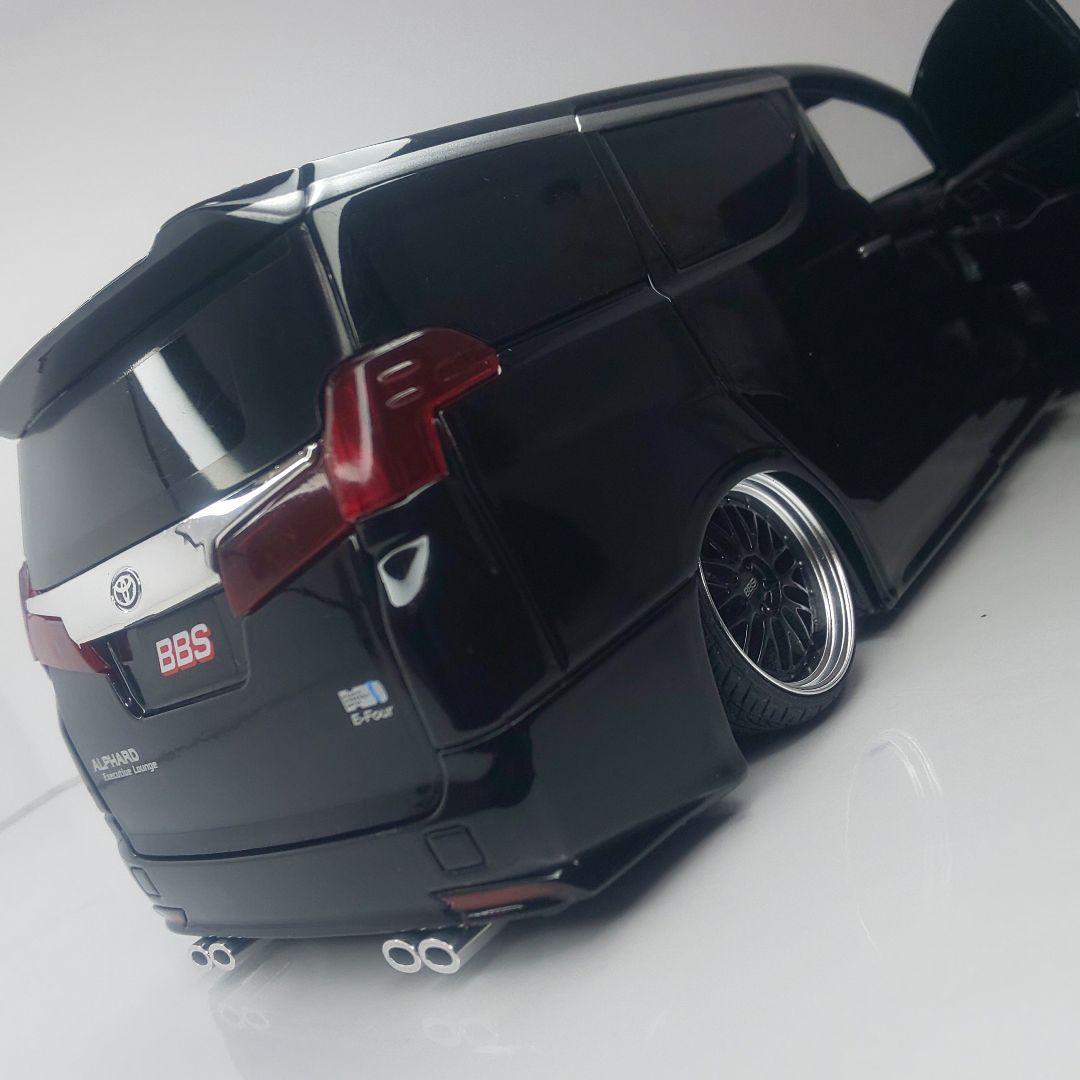 〓1/24スケール 〓30後期アルファード カスタム〓モデリスタエアロBBSLM