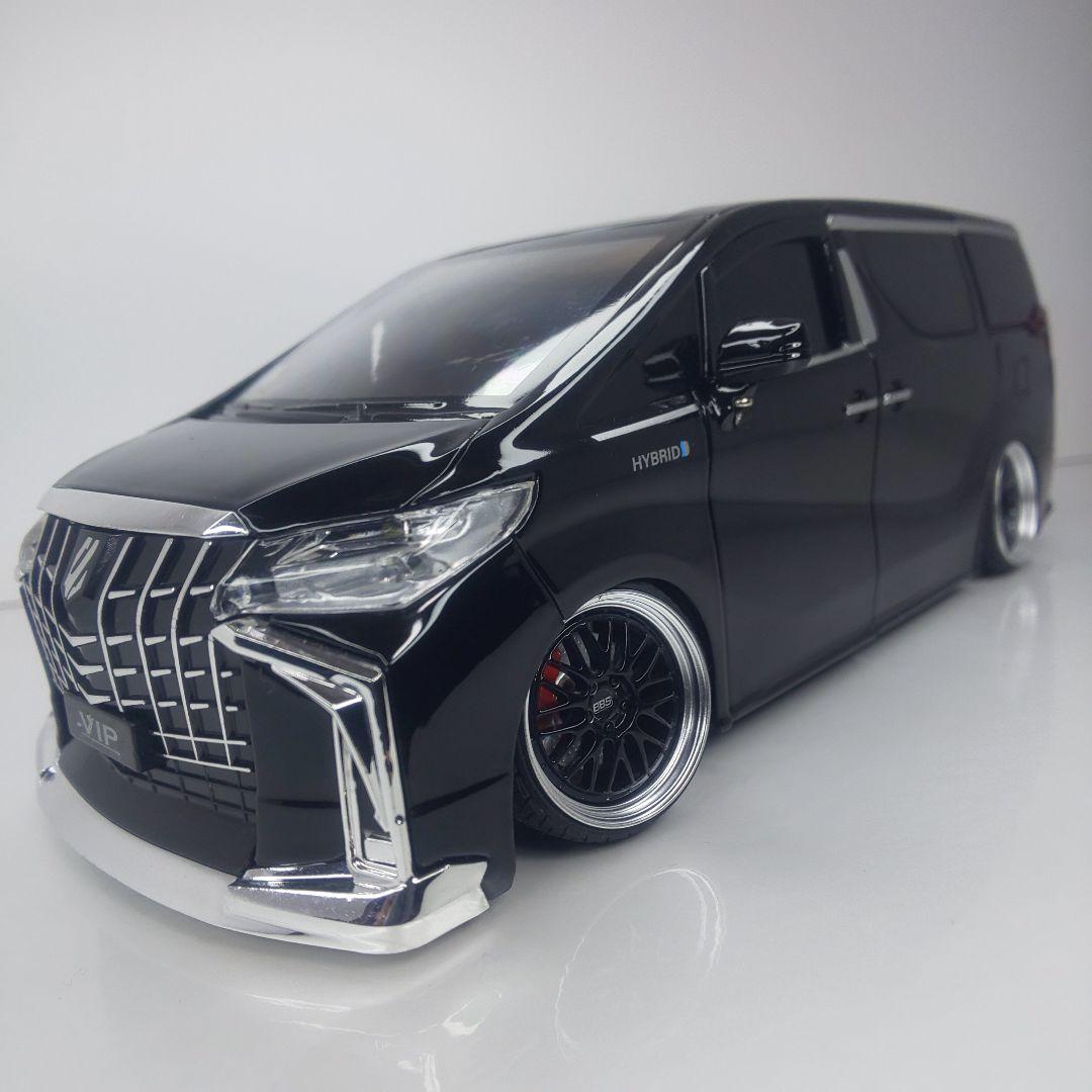 〓1/24スケール 〓30後期アルファード カスタム〓モデリスタエアロBBSLM