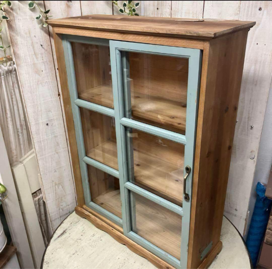 【8/21再入荷】グランシュマン木製ガラス扉キャビネット シンプルキャビネット