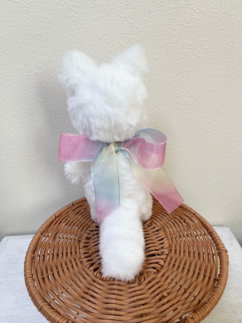 アートドール　ハンドメイド　白猫